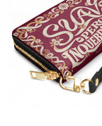 "Suave pero inquebrantable" ver.1 Long Wallet - side view | Paleta Bags