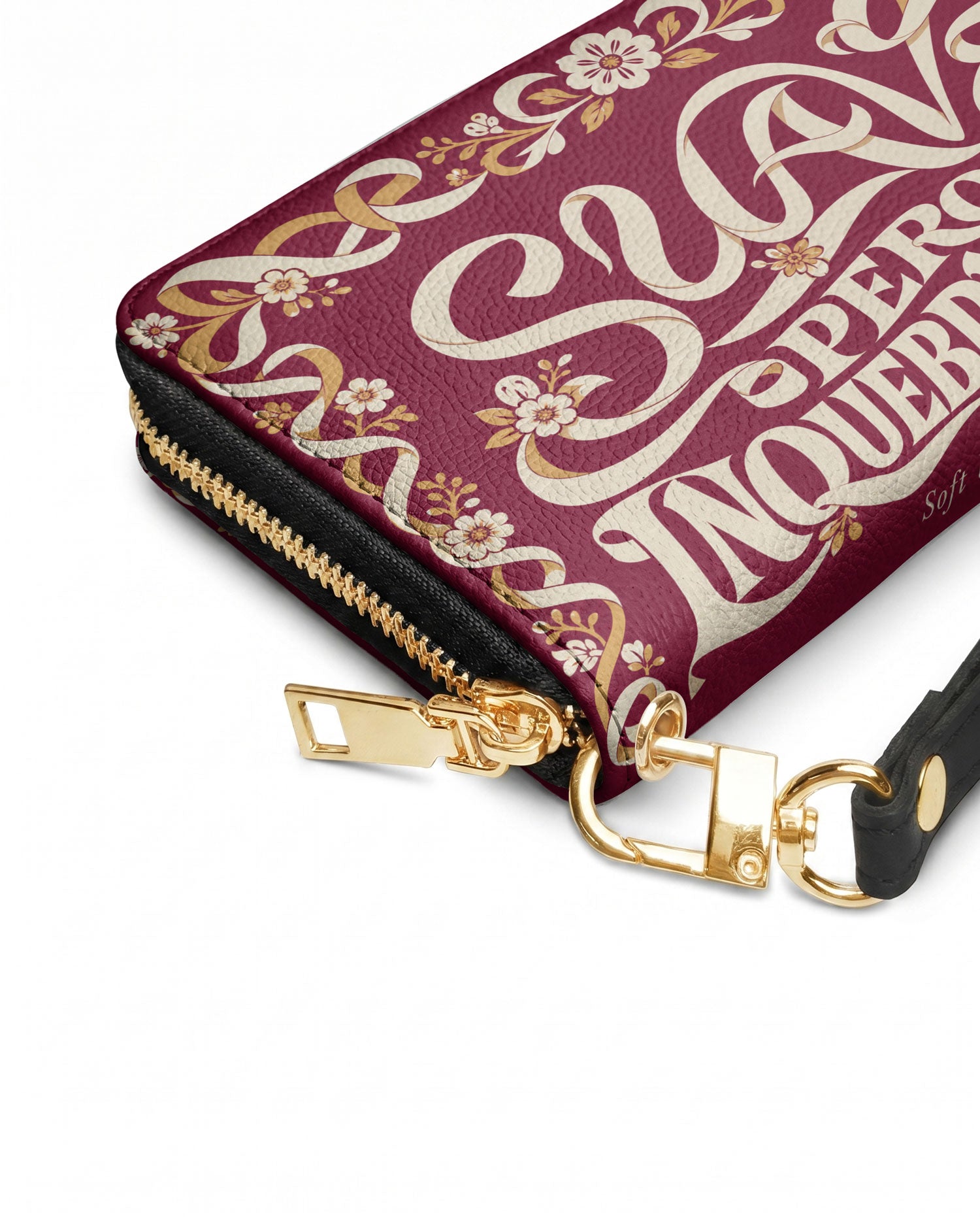 "Suave pero inquebrantable" ver.1 Long Wallet - side view | Paleta Bags