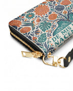 "De mis heridas nacen flores" ver.1 Long Wallet - side view | Paleta Bags