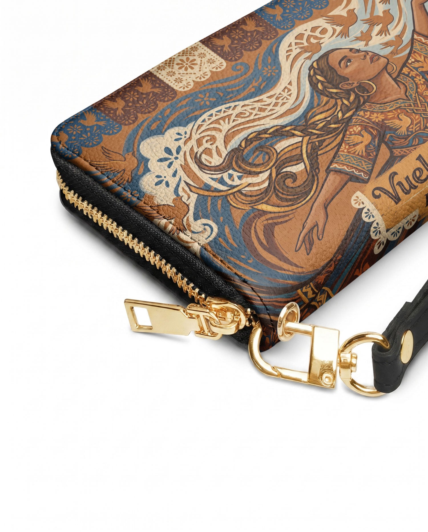 "Vuelo Alto" ver.3 Long Wallet - side view | Paleta Bags
