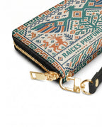 "Raíces profundas, alas libres" ver.4 Long Wallet - side view | Paleta Bags