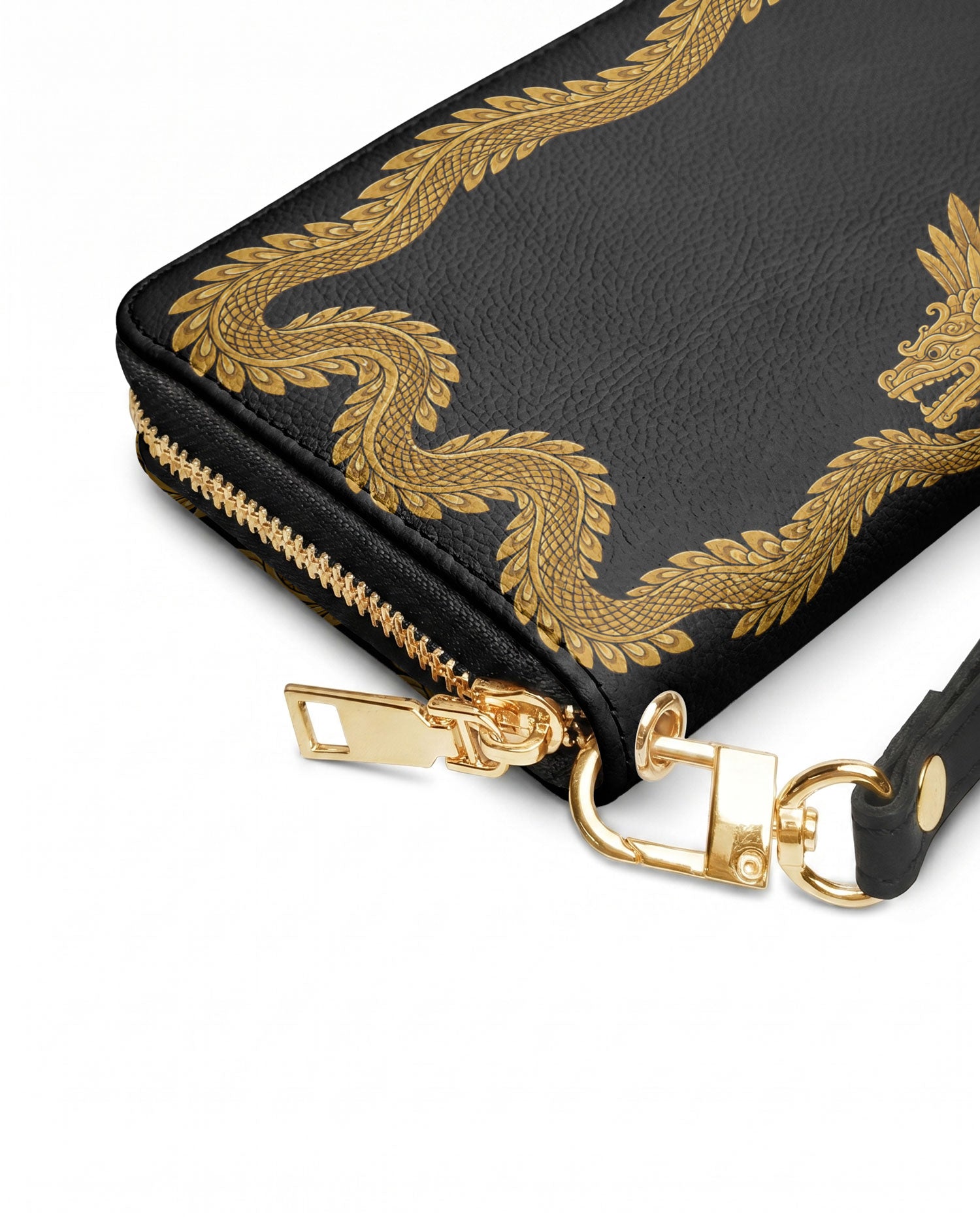 "XIUHCÓATL" Long Wallet - side view | Paleta Bags