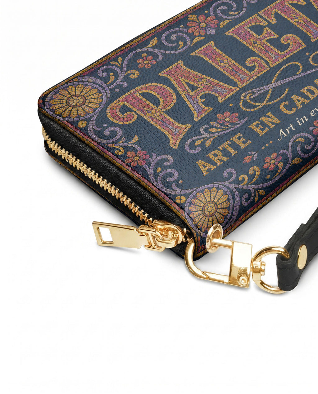 "La Paleta — Arte en cada costura" ver.3 Long Wallet - side view | Paleta Bags