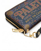 "La Paleta — Arte en cada costura" ver.3 Long Wallet - side view | Paleta Bags