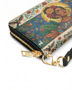 "Poderosa y Libre" ver.3 Long Wallet - side view | Paleta Bags