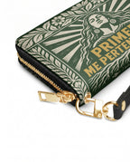 "Primero me pertenezco a mí" ver.4 Long Wallet - side view | Paleta Bags