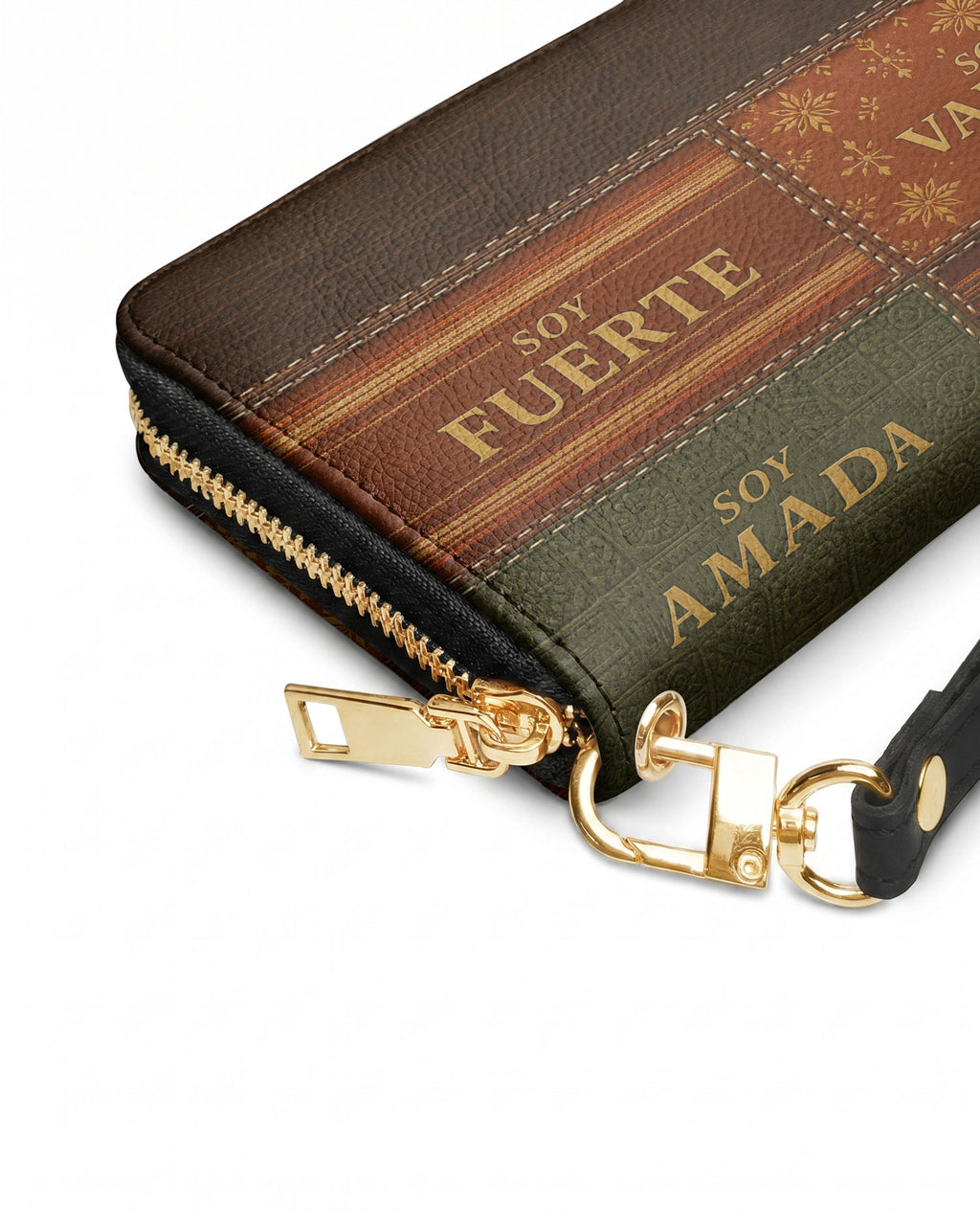 "LAS CUATRO VERDADES" ver.3 Long Wallet - side view | Paleta Bags