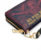 "No pido permiso para ocupar espacio" ver.2 Long Wallet - side view | Paleta Bags