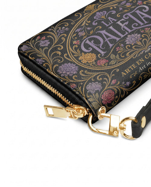 "La Paleta — Arte en cada costura" ver.1 Long Wallet - side view | Paleta Bags