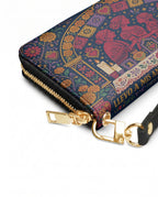 "Llevo a mis ancestros en la sangre" ver.1 Long Wallet - side view | Paleta Bags