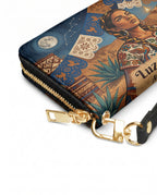 "Luz Propia" ver.1 Long Wallet - side view | Paleta Bags