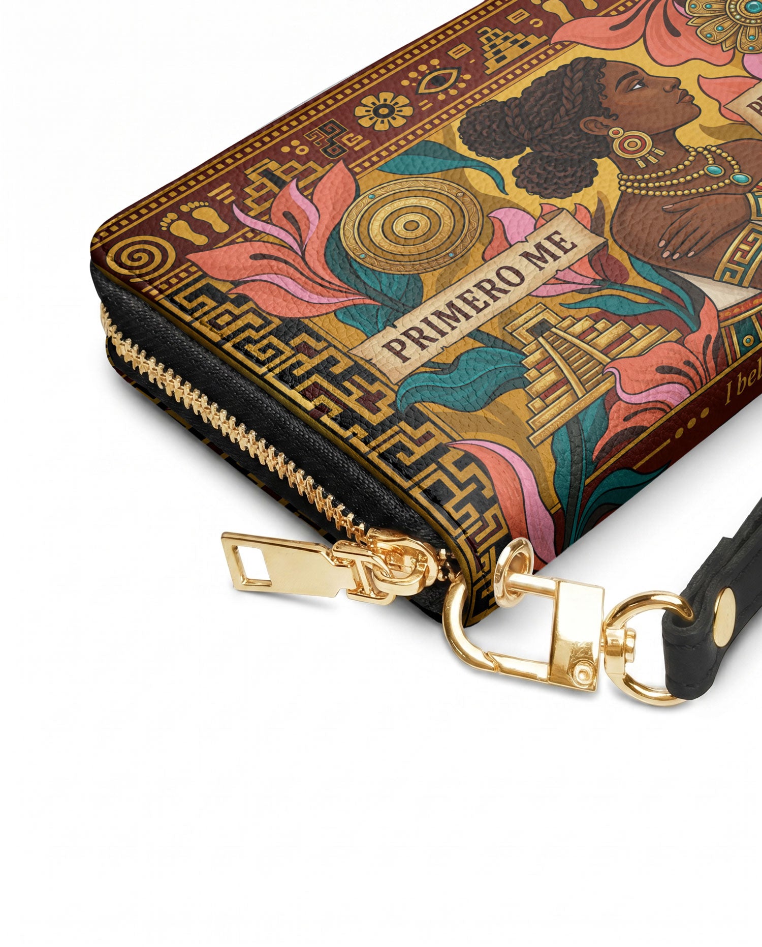 "Primero me pertenezco a mí" ver.6 Long Wallet - side view | Paleta Bags