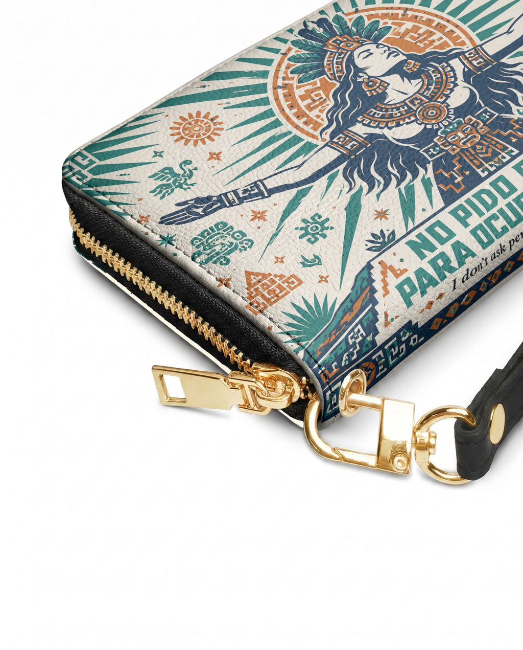 "No pido permiso para ocupar espacio" ver.4 Long Wallet - side view | Paleta Bags