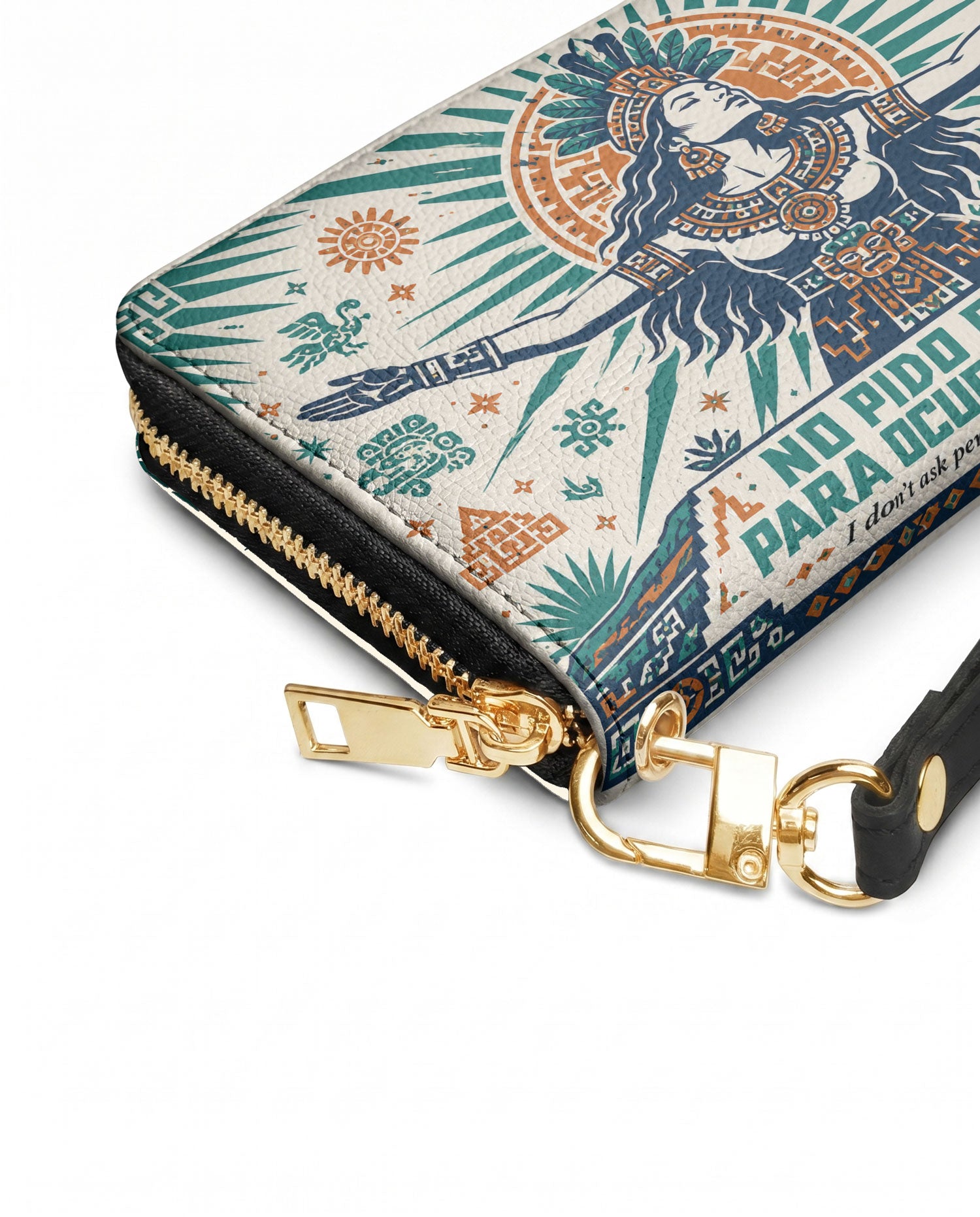 "No pido permiso para ocupar espacio" ver.4 Long Wallet - side view | Paleta Bags
