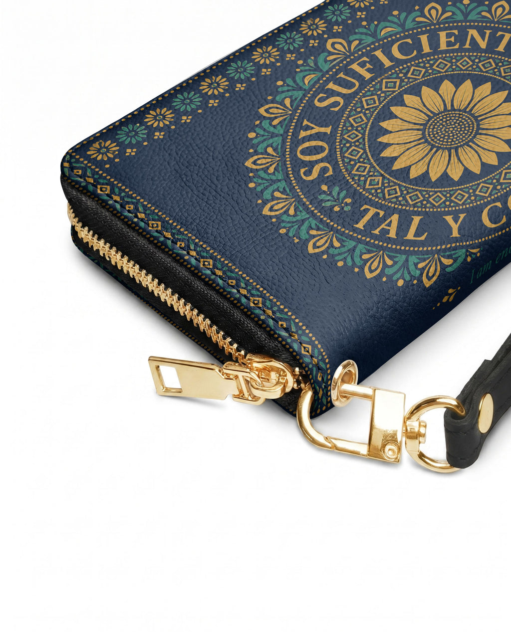 "Soy suficiente, tal y como soy" ver.7 Long Wallet - side view | Paleta Bags