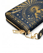 "Eres la mujer que alguna vez soñaste ser" ver.7 Long Wallet - side view | Paleta Bags