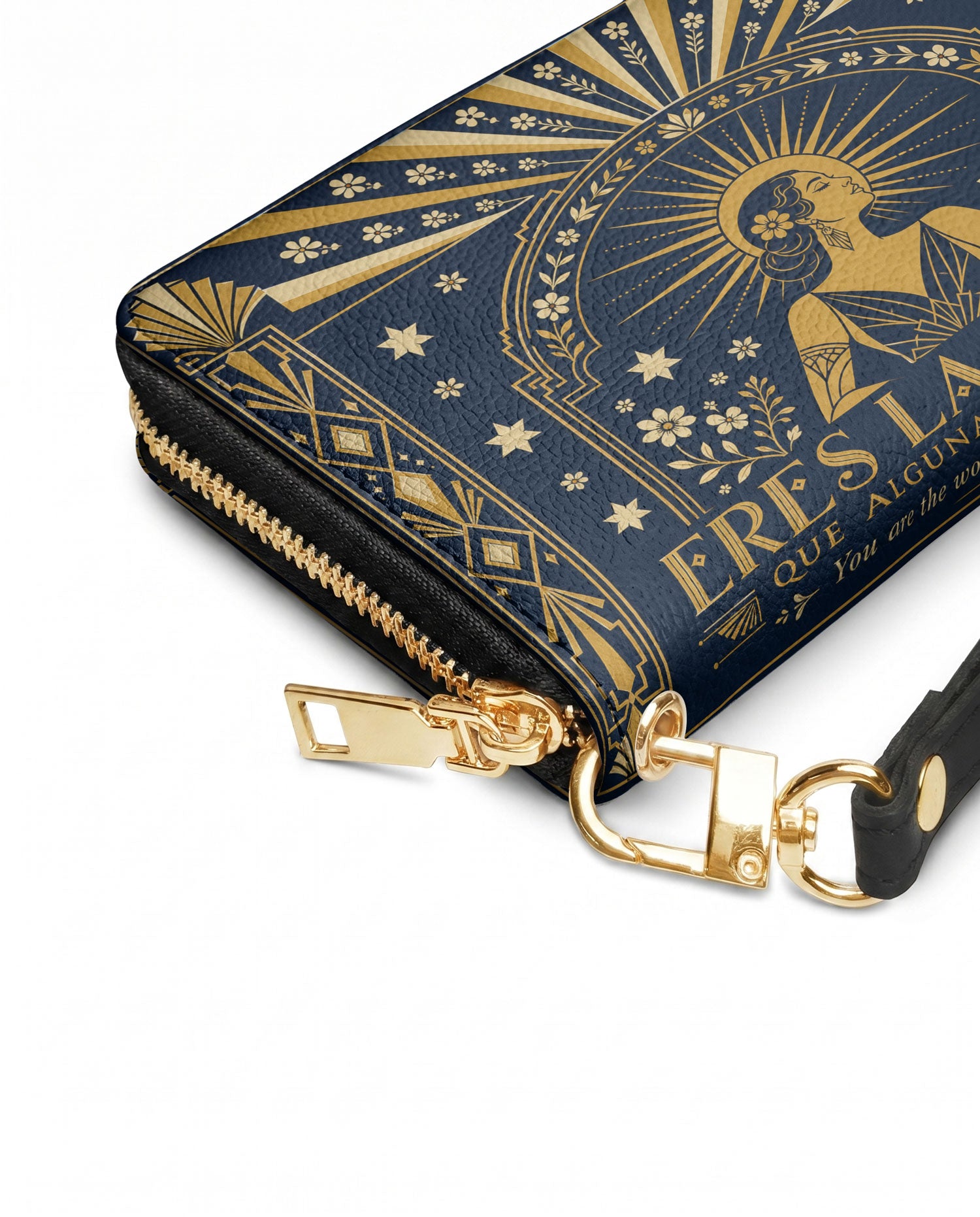 "Eres la mujer que alguna vez soñaste ser" ver.7 Long Wallet - side view | Paleta Bags