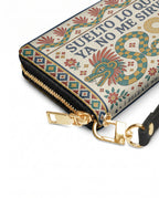 "Suelto lo que ya no me sirve" ver.1 Long Wallet - side view | Paleta Bags