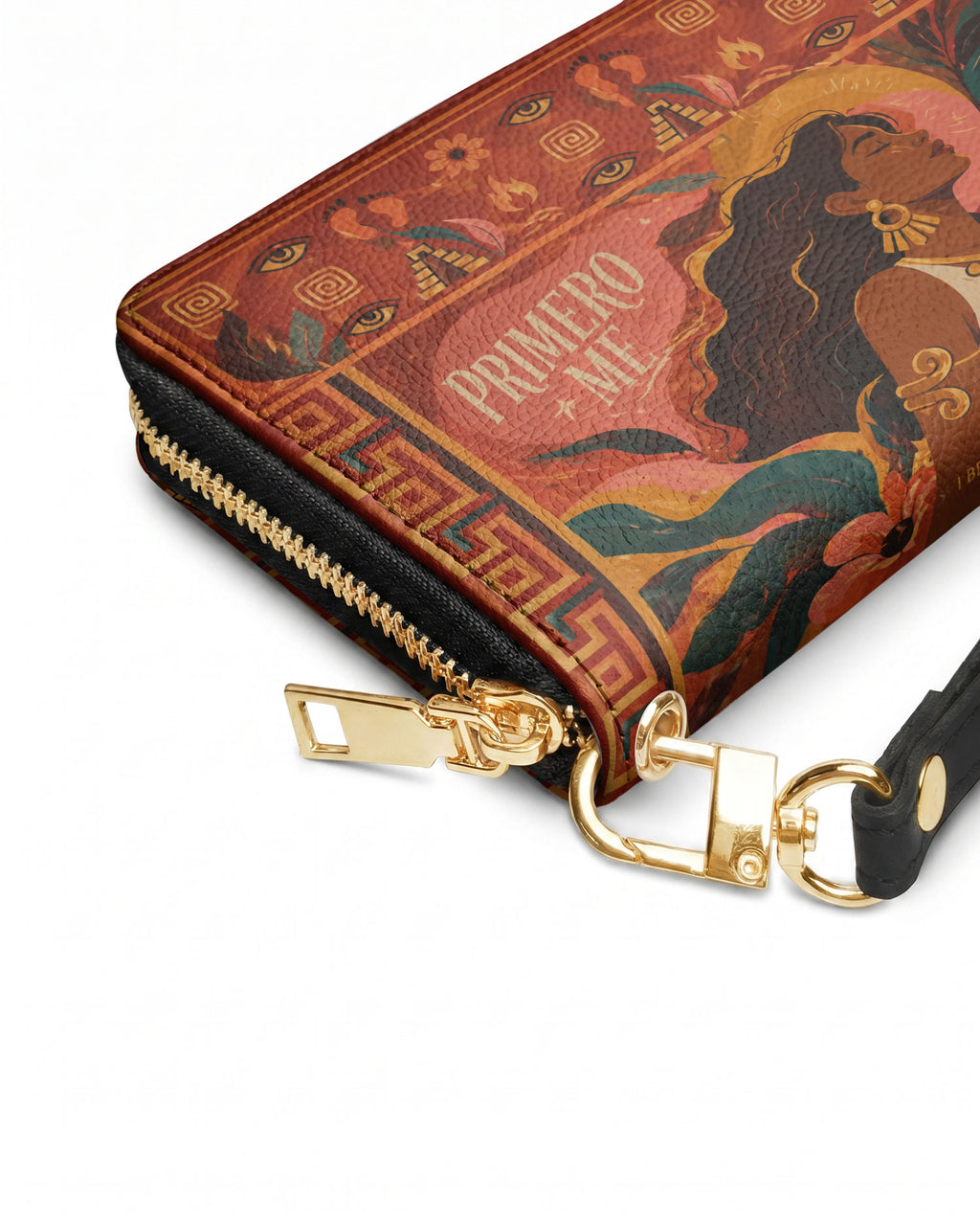 "Primero me pertenezco a mí" ver.2 Long Wallet - side view | Paleta Bags