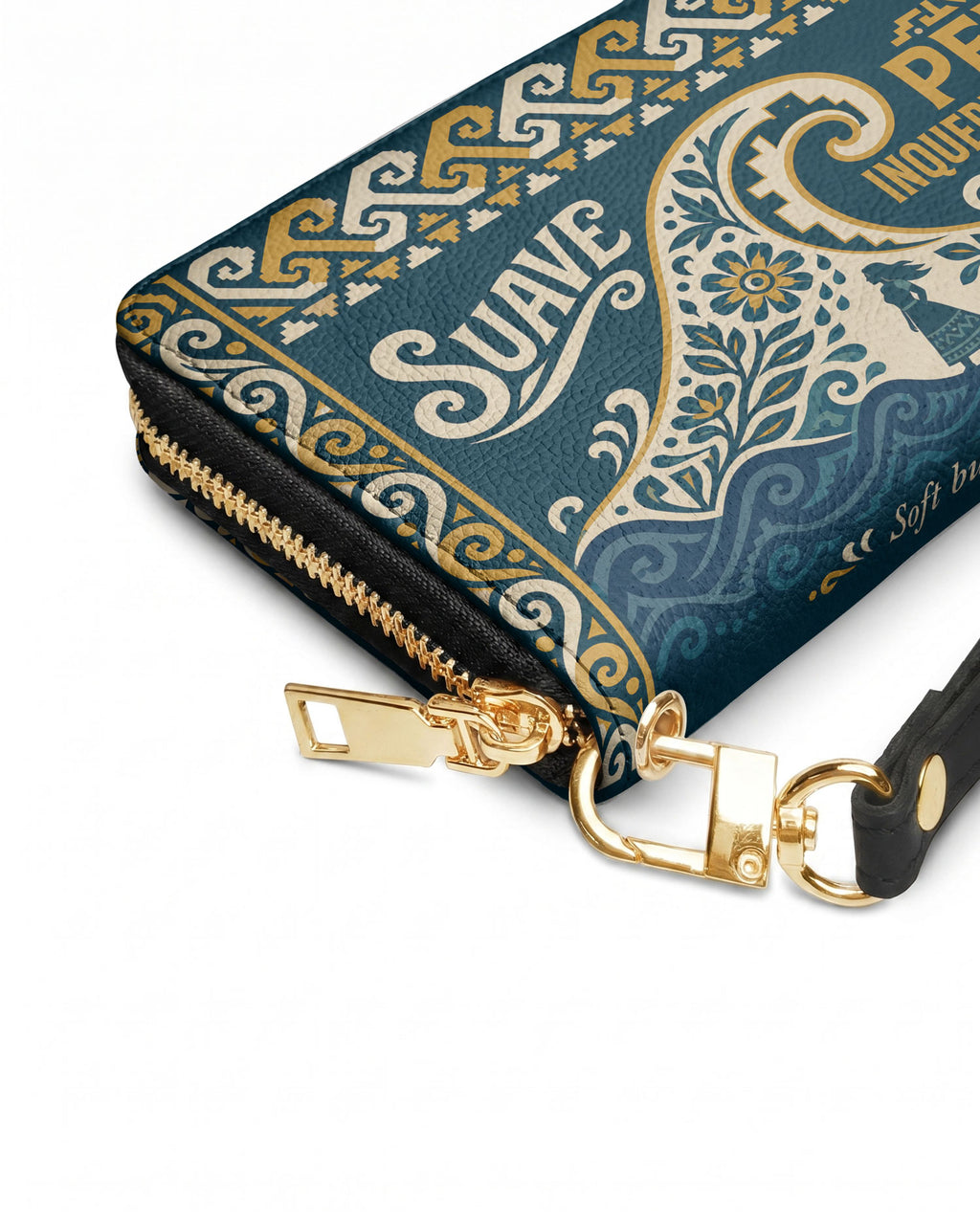 "Suave pero inquebrantable" ver.3 Long Wallet - side view | Paleta Bags