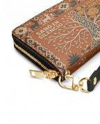 "Sanó en silencio, floreció con fuerza" ver.4 Long Wallet - side view | Paleta Bags