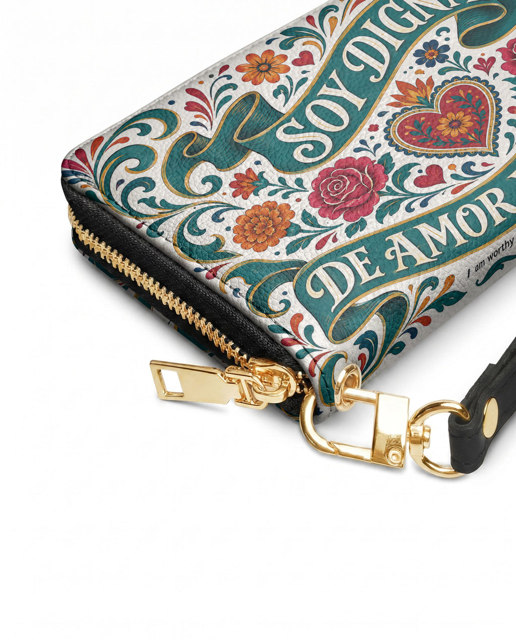 "Otomi Wild Embroidery" ver.3 Long Wallet - side view | Paleta Bags