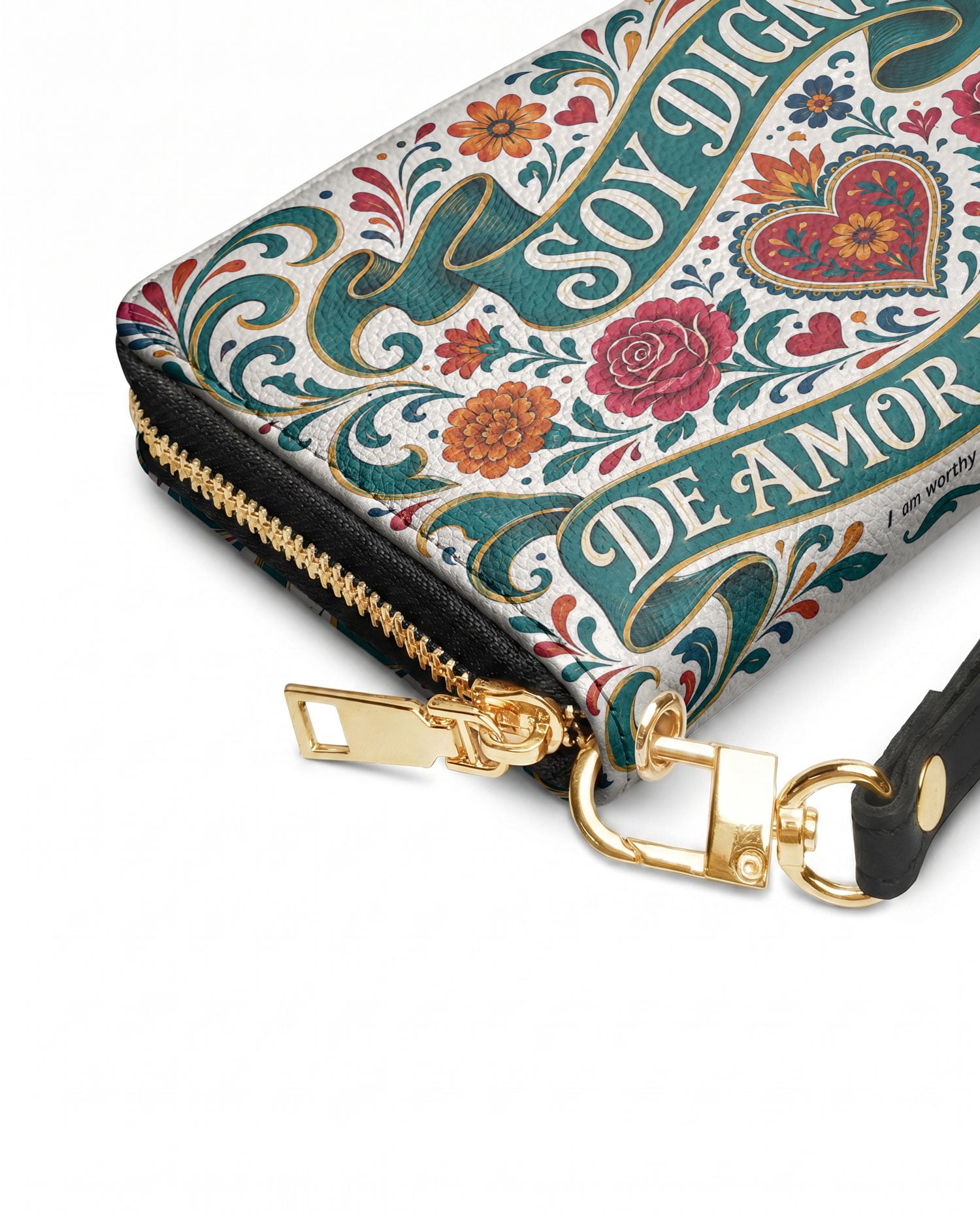 "Otomi Wild Embroidery" ver.3 Long Wallet - side view | Paleta Bags