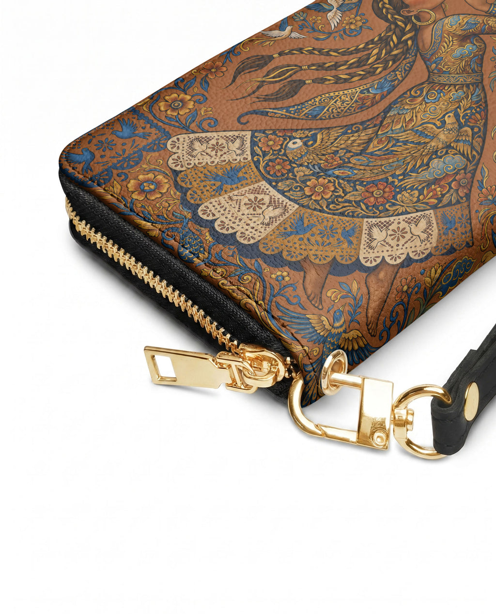 "Vuelo Alto" ver.2 Long Wallet - side view | Paleta Bags