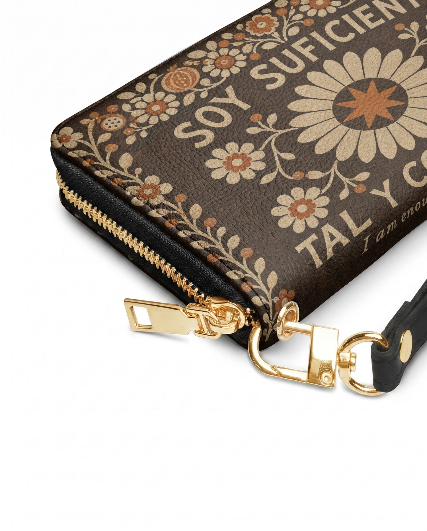 "Soy suficiente, tal y como soy" ver.6 Long Wallet - side view | Paleta Bags