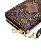 "Mi amor propio es sagrado" ver.4 Long Wallet - side view | Paleta Bags