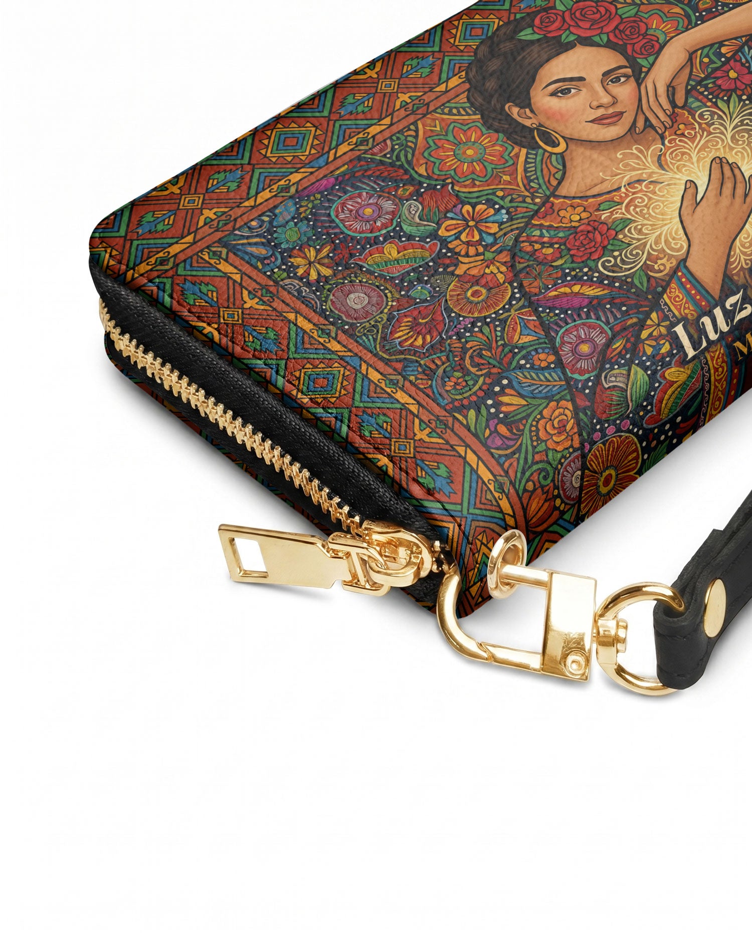 "Luz Propia" ver.3 Long Wallet - side view | Paleta Bags