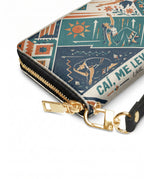"Caí, me levanté, florecí" ver.3 Long Wallet - side view | Paleta Bags