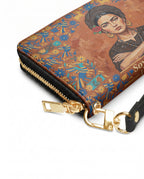 "Soy Fuerte" ver.5 Long Wallet - side view | Paleta Bags