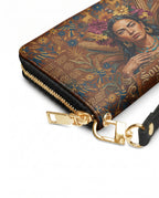 "Soy Fuerte" ver.4 Long Wallet - side view | Paleta Bags