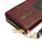 "LA GUERRERA" ver.2 Long Wallet - side view | Paleta Bags