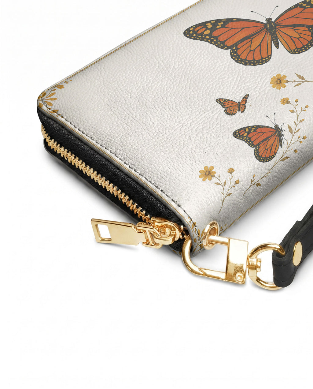 "PAPALOTL" Long Wallet - side view | Paleta Bags