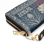 "Sanó en silencio, floreció con fuerza" ver.1 Long Wallet - side view | Paleta Bags