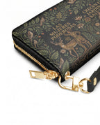 "Las mujeres poderosas crecen en jardines salvajes" ver.3 Long Wallet - side view | Paleta Bags