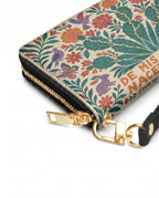 "De mis heridas nacen flores" ver.4 Long Wallet - side view | Paleta Bags