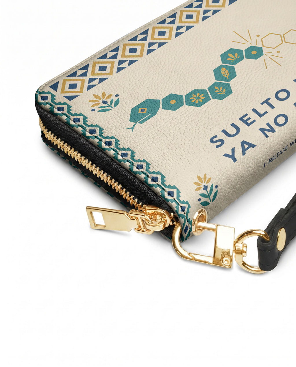 "Suelto lo que ya no me sirve" ver.4 Long Wallet - side view | Paleta Bags