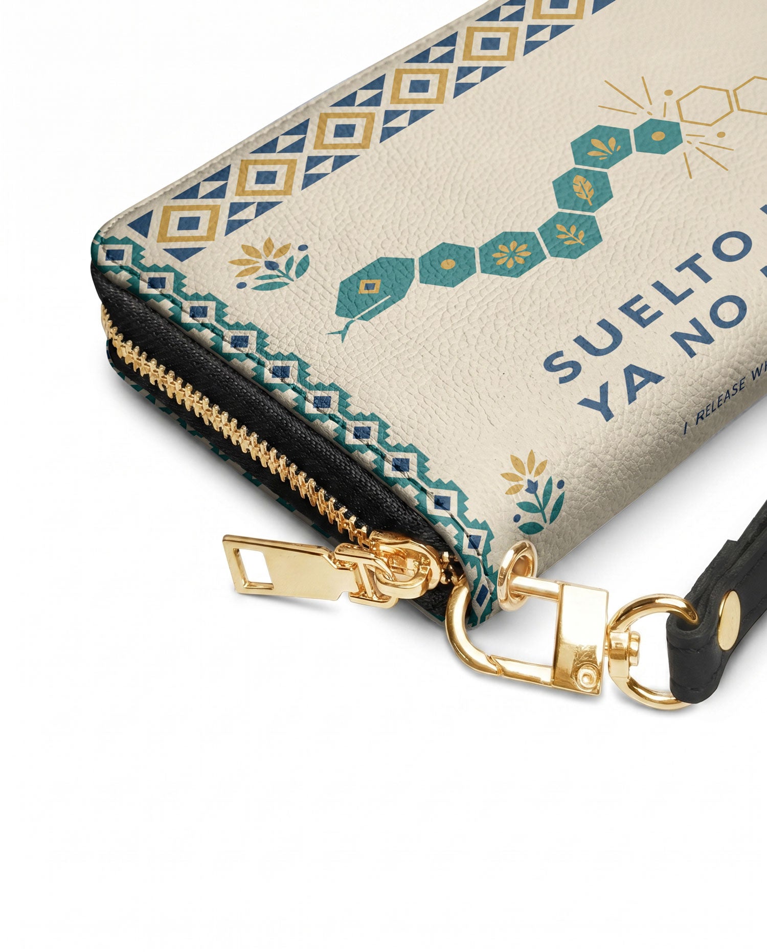 "Suelto lo que ya no me sirve" ver.4 Long Wallet - side view | Paleta Bags