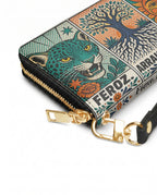 "Feroz. Arraigada. Radiante" ver.3 Long Wallet - side view | Paleta Bags