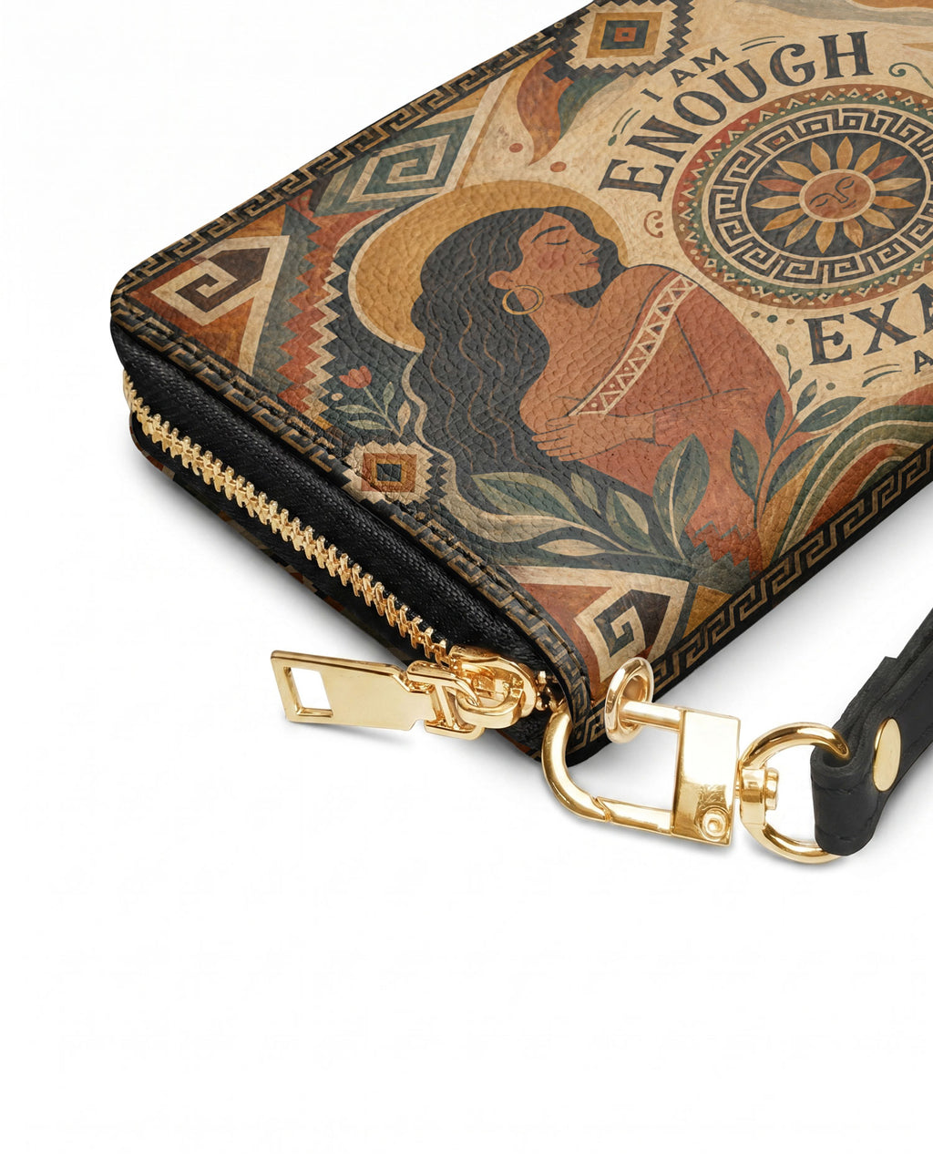 "Soy suficiente, tal y como soy" ver.5 Long Wallet - side view | Paleta Bags