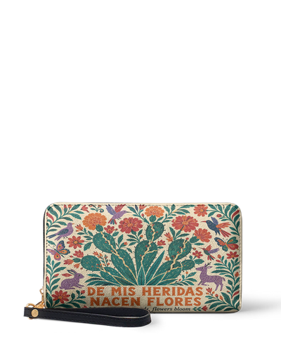 "De mis heridas nacen flores" ver.4 Long Wallet