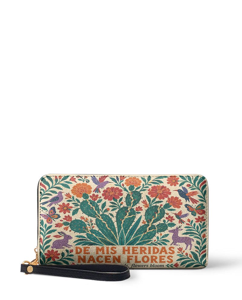 "De mis heridas nacen flores" ver.4 Long Wallet