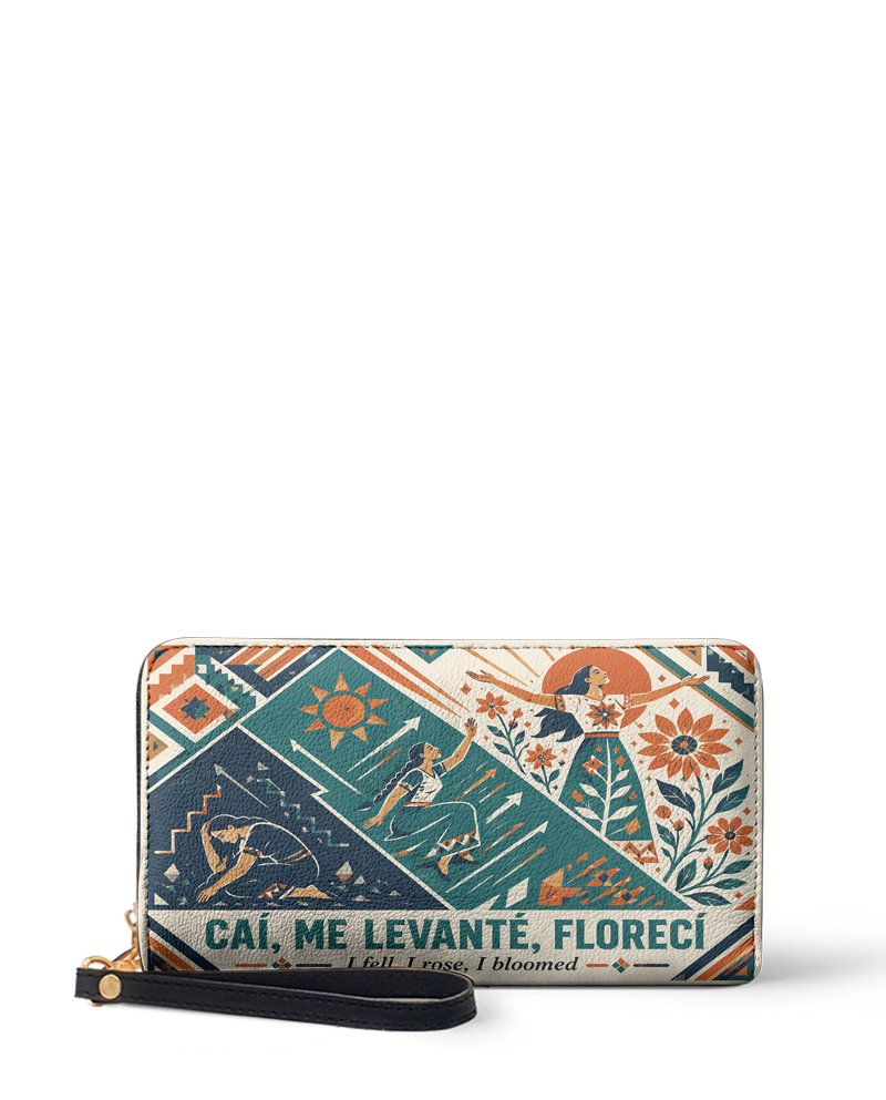 "Caí, me levanté, florecí" ver.3 Long Wallet