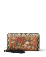 "Lleva su cultura como flores en flor" ver.3 Long Wallet
