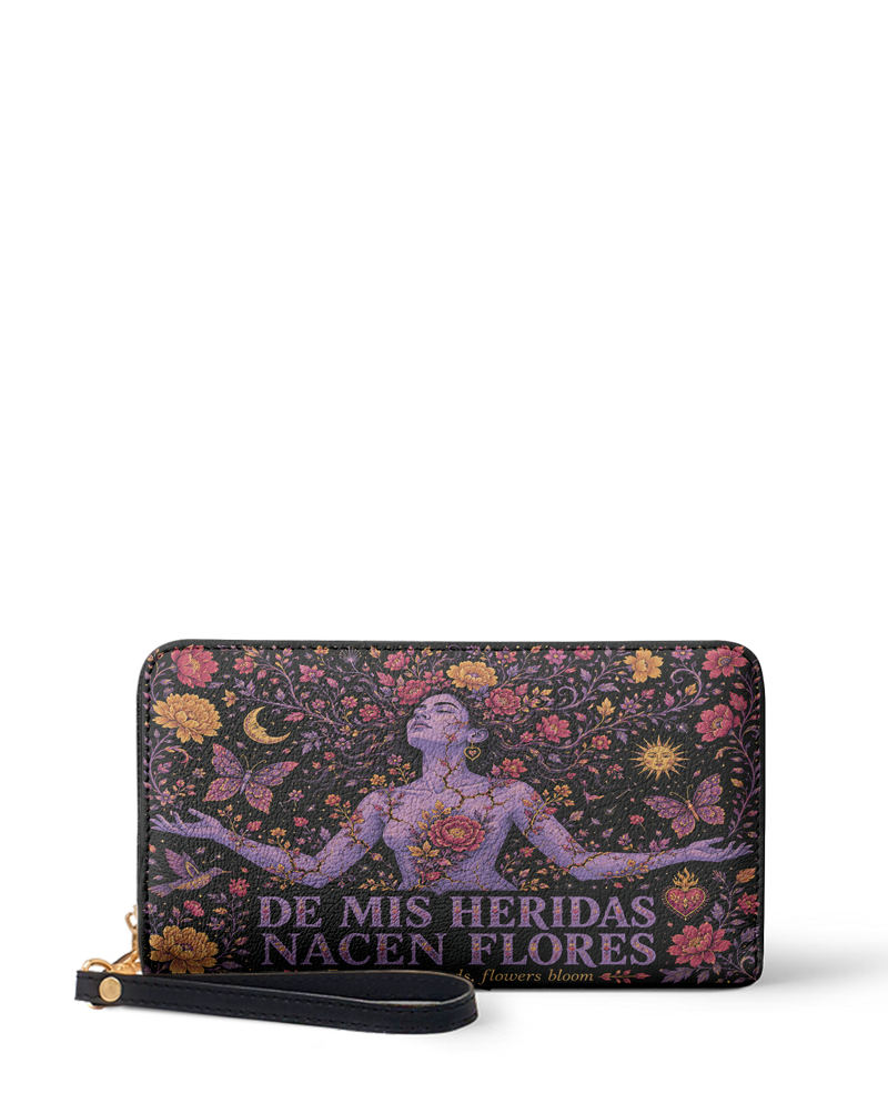 "De mis heridas nacen flores" ver.5 Long Wallet