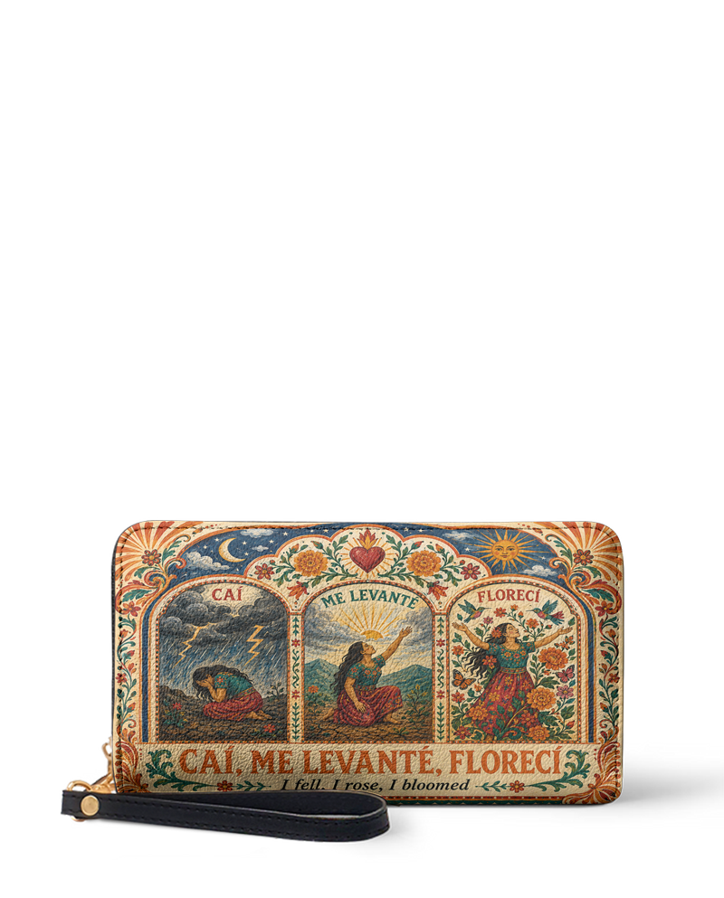 "Caí, me levanté, florecí" ver.2 Long Wallet