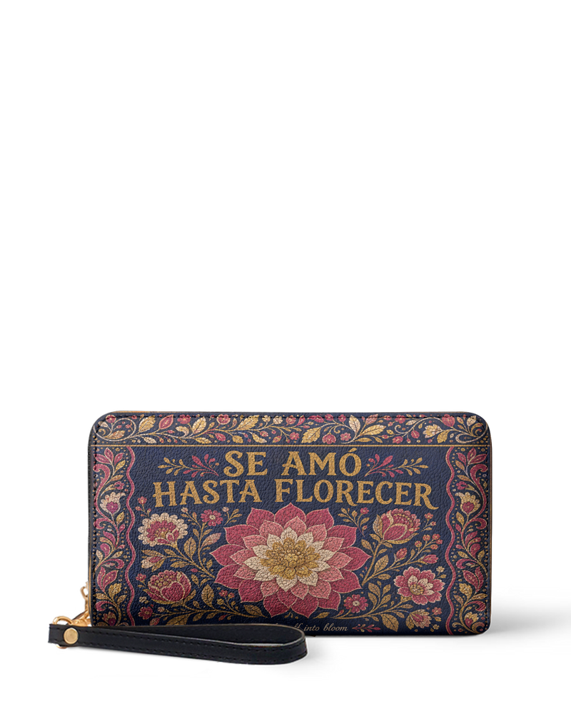 "Se amó hasta florecer" ver.4 Long Wallet